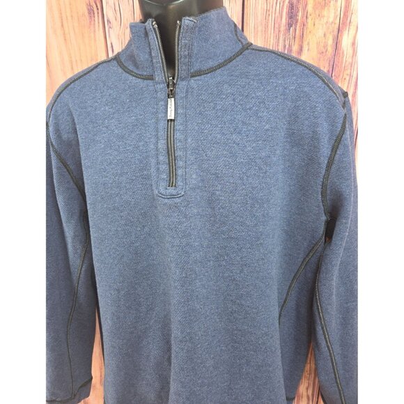 Tommy Bahama Mens Reversible 1/4 Zip Pullover Sweater XL - Picture 6 of 10